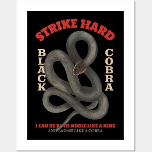 Wildlife Black Cobra Capella Posters and Art